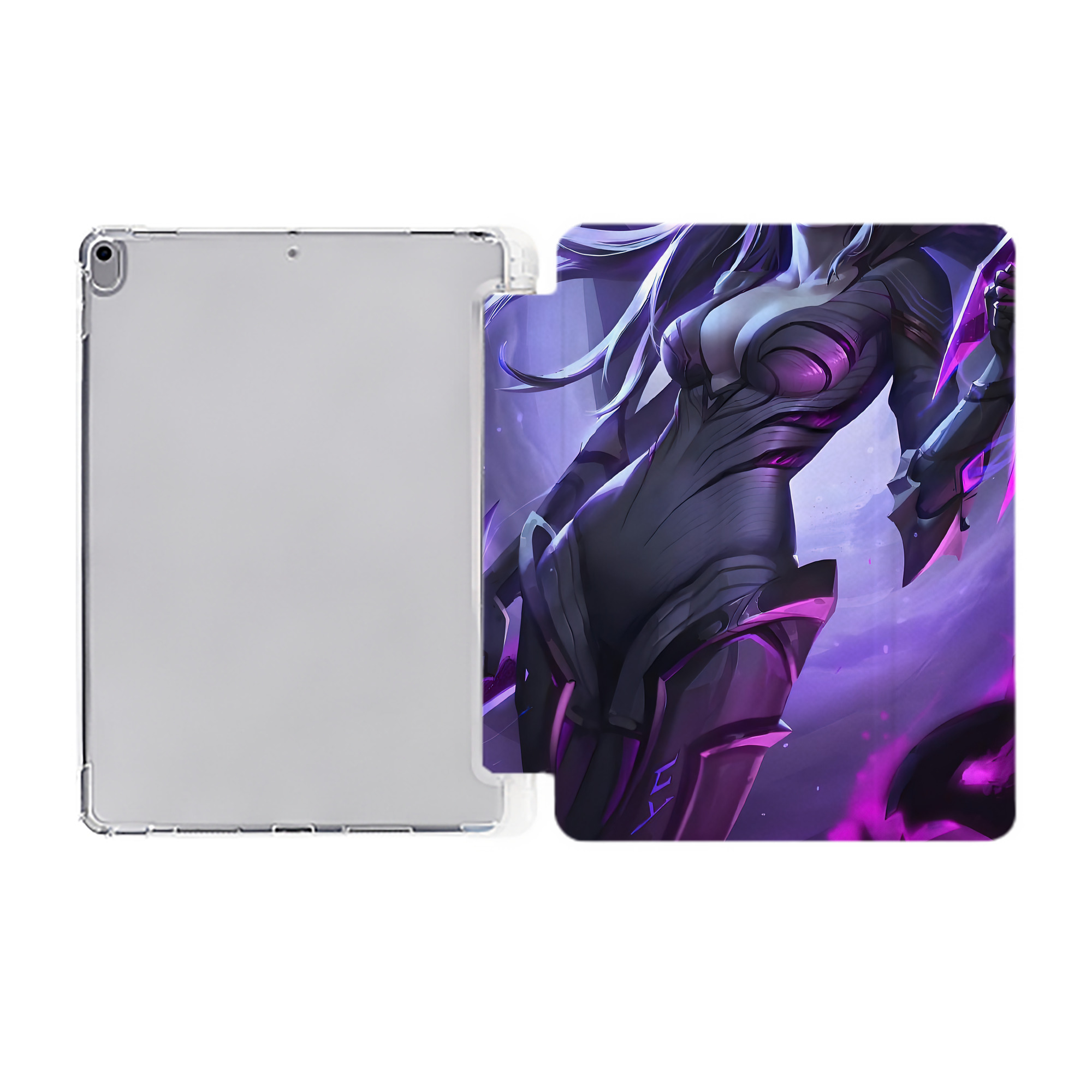 （画像用） リーグ・オブ・レジェンド League of Legends LOL IPad ケース ペン収納付き 三つ折りスタンド PUレザー×シリコン 対応機種9.5/10.5/10.9インチ